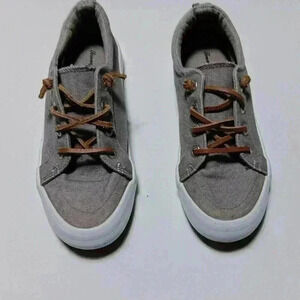 Tommy bahama canvas sneakers. Leather laces Ladies  size 7.5